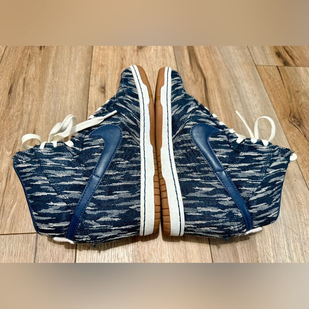 Nike Sky Dunk Hi Tribal Armory Navy Wom Hidden Wedge Heel Shoes 585560 Sz 9 EUC - Picture 4 of 9